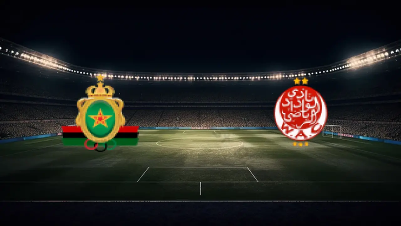 موعد المواجهة المرتقبة بين الوداد والجيش الملكي والقنوات الناقلة في الدوري المغربي